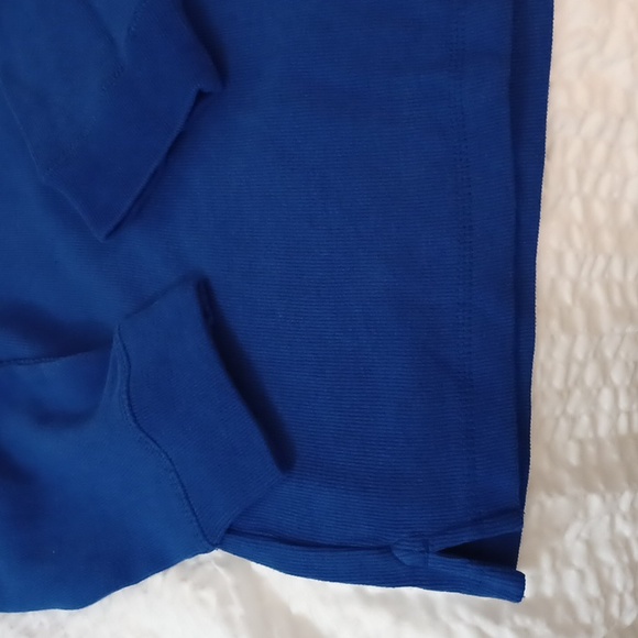 Chaps Blue French Ribbed Fleece Pullover Long Sleeve NWT - Picture 6 of 11